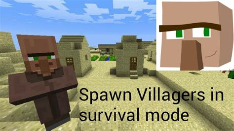 minecraft spawn villager|minecraft spawning villagers in survival.